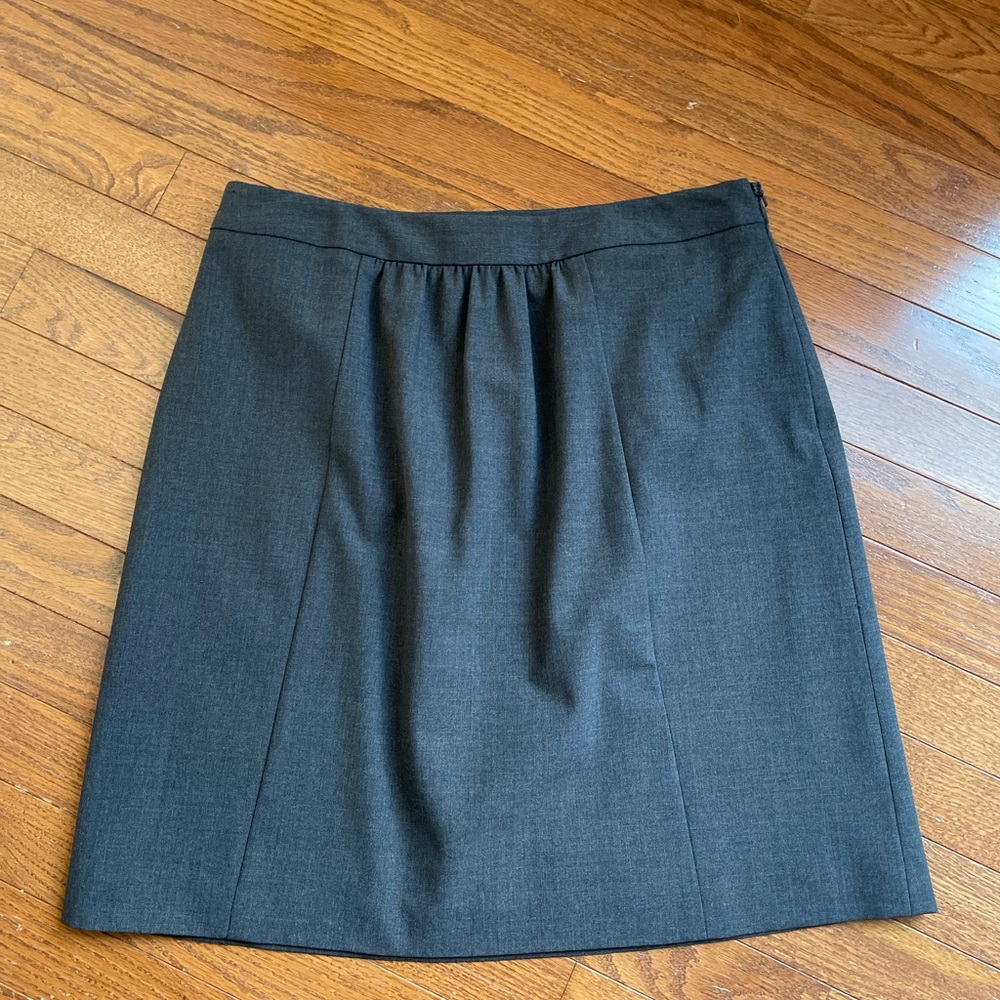 ~ Brooks Brothers Grey Wool Skirt ~ 8 ~